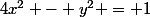 4x^2 - y^2 = 1
