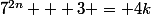 7^{2n} + 3 = 4k