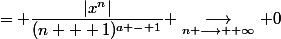 \forall x \in ]-1 ; 1[, a > 1, \quad \left\|\sum\limits^{\infty}_{k = n + 1} \dfrac{x^{k - 1}}{k^{a - 1}}\right\|_{\infty} = \sup\limits_{n + 1, \dots, +\infty} \left|\dfrac{x^{k - 1}}{k^{a - 1}}\right|&nbsp;&nbsp;= \dfrac{|x^n|}{(n + 1)^{a - 1}} \underset{n \longrightarrow +\infty}{\longrightarrow} 0