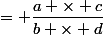 \dfrac{a}{b} \times \dfrac{c}{d}&nbsp;&nbsp;= \dfrac{a \times c}{b \times d}