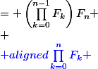 \blue \begin {aligned}\prod_{k=0}^{n}{F_k} &= \left(\prod_{k=0}^{n-1}{F_k}\right)F_n \\ &= (F_n-2)F_n \\ &=(2^{2^n}-1)(2^{2^n}+1) \\ &= 2^{2^{n+1}}-1 \\ &= F_{n+1}-2 \end{aligned}
