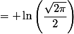 \lim\limits_{n \longrightarrow \infty} n\ln\left(\dfrac{\sqrt{2\pi}}{2}\right) + \ln\left(\dfrac{nx+ny+2}{2}\right)^{-\frac{1}{2}}&nbsp;&nbsp;= \ln\left(\dfrac{\sqrt{2\pi}}{2}\right)