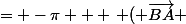 = -\pi + \left ( \overrightarrow{BA} ; \overrightarrow{BC} \right ) + \left ( \overrightarrow{BC} ; \overrightarrow{DC} \right )