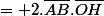 MA^2 - MB^2&nbsp;&nbsp;= 2.\bar{AB}.\bar{OH}