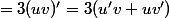 =3(uv)'=3(u'v+uv')