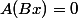 A(Bx)=0