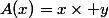 A(x)=x\times y