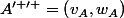 A^{\prime \prime }=\left(v_A,w_A\right)