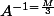 A^{-1=\frac{M}{3}