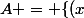 A = \{(x;1/x); x \neq 0 \}