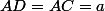 AD=AC=a