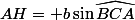 AH= b\sin{\widehat{BCA}