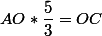 AO*\dfrac{5}{3}=OC