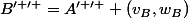 B^{\prime \prime }=A^{\prime \prime }+\left(v_B,w_B\right)