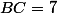 BC=7