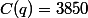 C(q)=3850