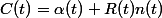C(t)=\alpha(t)+R(t)n(t)