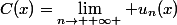 C(x)=\lim_{n\rightarrow +\infty } u_n(x)