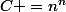 C =n^n