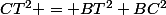 CT^2 = BT^2+BC^2