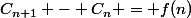 C_{n+1} - C_n = f(n)