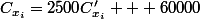 C_{x_i}=2500C_{x_i}' + 60000