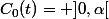 C_0(t)= ]0,\alpha[