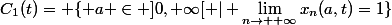 C_1(t)= \{ a \in ]0,+\infty[ \ | \ \lim_{n\rightarrow +\infty}x_n(a,t)=1\}
