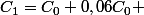 C_1=C_0+0,06C_0 