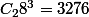 C_28^3=3276