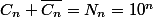 C_n+\bar{C_n}=N_n=10^n