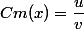 Cm(x)=\dfrac{u}{v}
