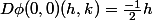 D\phi(0,0)(h,k)=\frac{-1}{2}h