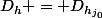 D_{h} = D_{h_{j_0}}