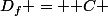 D_f = \mathbb C 