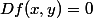 Df(x,y)=0