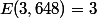 E(3,648)=3