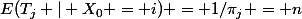 E(T_j | X_0 = i) = 1/\pi_j = n