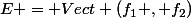 E = Vect (f_1 , f_2)