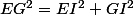 EG^2=EI^2+GI^2