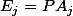 E_j=PA_j