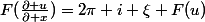 F(\frac{\partial u}{\partial x})=2\pi i \xi F(u)