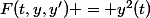 F(t,y,y') = y^2(t)