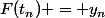 F(t_n) = y_n