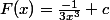 F(x)=\frac{-1}{3x^3}+c