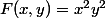 F(x,y)=x^2y^2