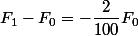 F_1-F_0=-\dfrac{2}{100}F_0