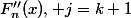 F_n''(x), j=k+1
