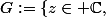 G:=\left\{z\in \mathbb{C},\;-a<Re\;z<a,\;-b<Im\;z<b\right\}