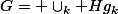 G= \cup_k Hg_k